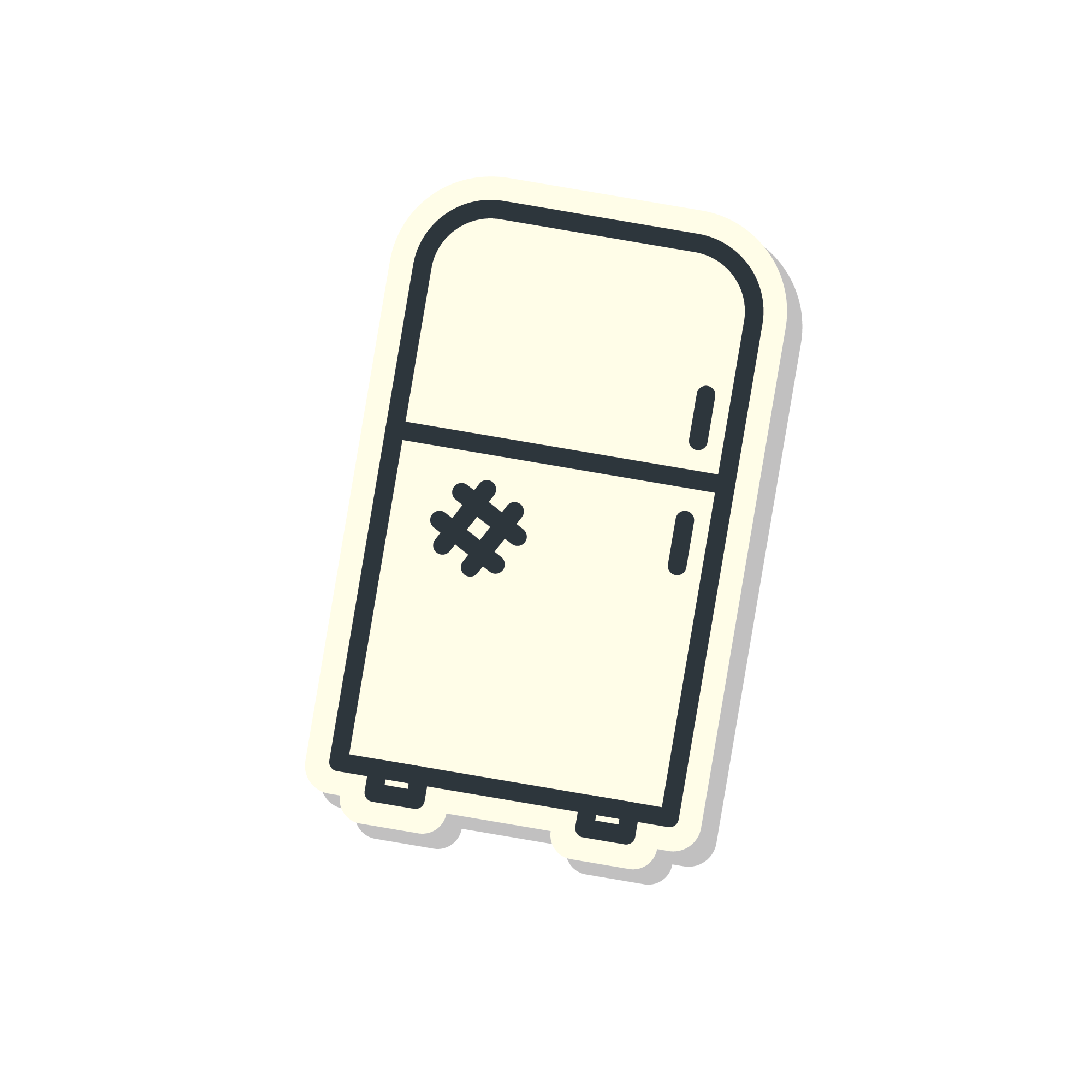 Standard Domestic Fridge/Freezer (NO GLASS DOORS)